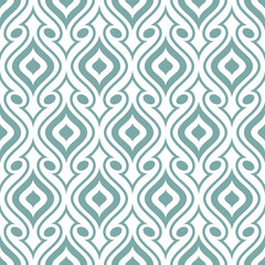 retro seamless ornamental pattern - 718561842