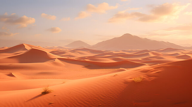 The desert landscape stretches endlessly under the scorching sun © Brian