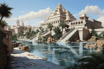 Exploring the ancient city of Babylon, Iraq.