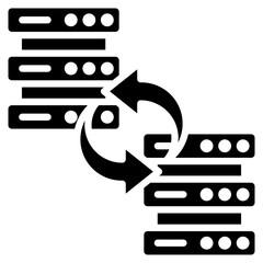 Data Exchange Icon Element For Design