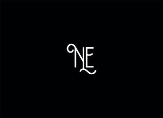 NE creative logo design and initial logo
