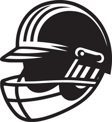 Cricket Batsman Helmet Vector Design