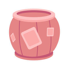 barrel vector icon element illustration in cartoon style design