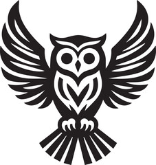 Flying Owl Vector Design 