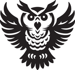 Flying Owl Vector Design 