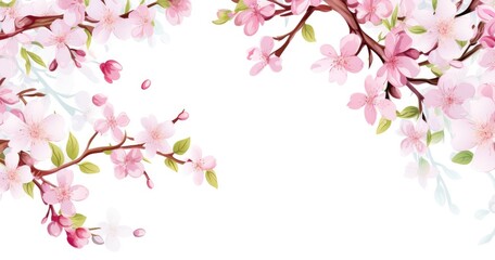 Fototapeta na wymiar cherry blossom branch