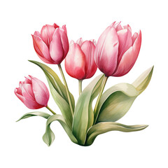 Fototapeta premium Blooming Beauty: Easter Tulips - Vibrant Floral Delight for Spring Celebrations