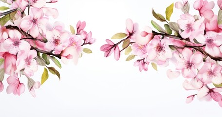 Fototapeta na wymiar cherry blossom branch