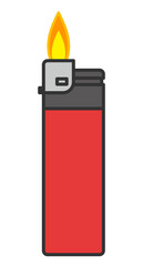 Obraz premium ライターと火