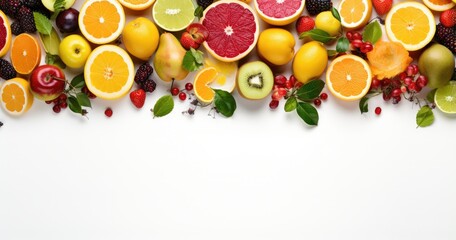 Naklejka na ściany i meble background with colorful fruit