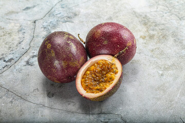 Fresh ripe sweet tropical Maracuya