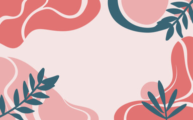 Abstract tulip background poster. Good for fashion fabrics, postcards, email header, wallpaper, banner, events, covers, advertising, and more. Valentine's day, women's day, mother's day background.