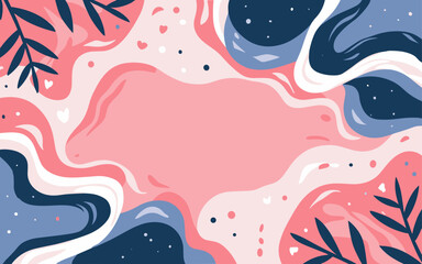 Abstract tulip background poster. Good for fashion fabrics, postcards, email header, wallpaper, banner, events, covers, advertising, and more. Valentine's day, women's day, mother's day background.