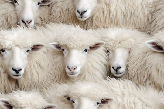 counting sheep endless background wall texture pattern seamless wallpaper