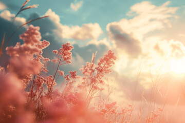 A sunset of wildflowers, spring subject