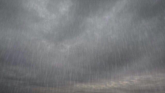 timelapse video of shower rain with massive gloomy storm clouds