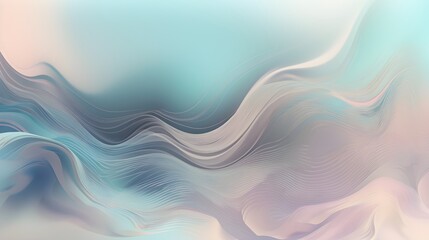 chromatic metallic abstract blue background with waves