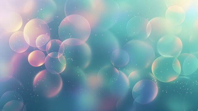 abstract background with bokeh bubble water