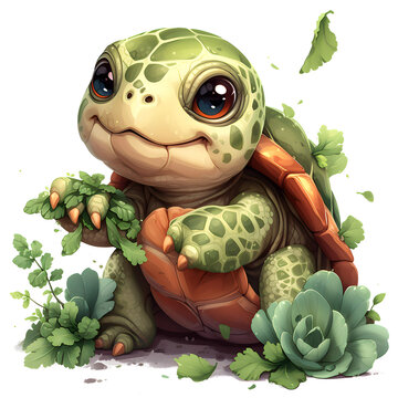 Vector Image of A Cute Turtle