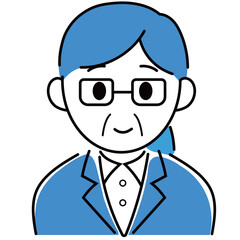 Obraz premium ビジネスマンシンプルキャラのアイコンイラスト