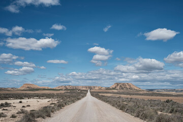Paisaje desértico en las Bardenas Reales de Navarra