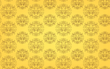 Seamless Pattern Backgrounds, Islamic Damask Pattern