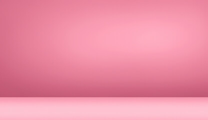 pink-themed Empty Interior Room with Steel Wall and Floor Design in 3D Render
