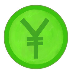 yen icon green 