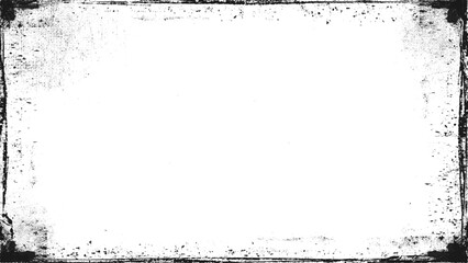 Grunge border frame. Vector distress frame.