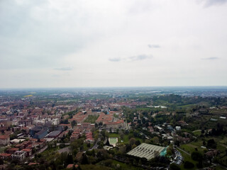 BERGAMO General city view of medieval area, Citta Alta, Bergamo,Lombardy,Italy.