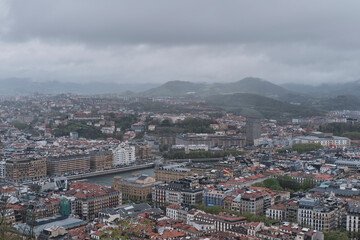 Vista panorámica de la ciudad de San Sebastián
