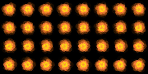 2D Particles loopable Effects with a Black Background for the 2D game 
