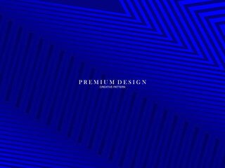 Blue abstract background with modern corporate concept. Vector horizontal template for digital lux business banner, contemporary formal invitation, luxury voucher, prestigious gift certificate.