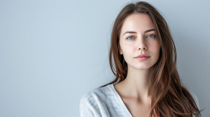 Fototapeta premium Confident young entrepreneur woman isolated on a white background with space for text