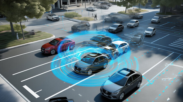 The AI perspective is detecting offending vehicles AI Generative