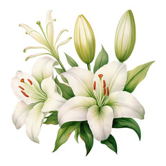 Obraz premium Elegant Blooms: Embrace Easter with the Timeless Beauty of Easter Lily