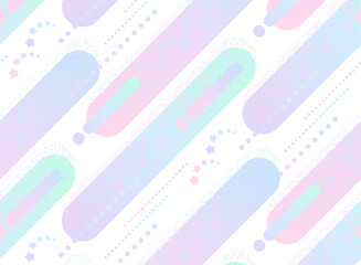 線と星のポップな幾何学模様のシームレスなパターン背景