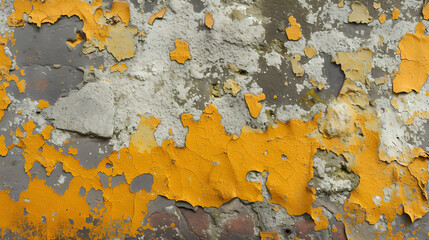 Close Up of a Wall With Yellow Paint