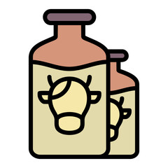 Milk  Icon Element For Design