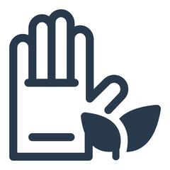 Protective Garden Glove Vector Icon Illustration