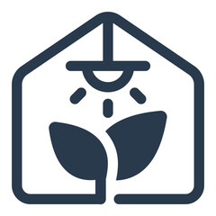 Eco Greenhouse Design Vector Icon Illustration