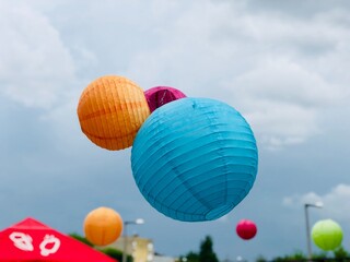 balloons in the sky