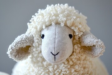 Fluffy stuffed sheep