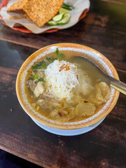 Soto Lamongan, Traditional cuisine from the island of Java, Indonesia