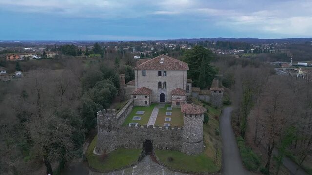 Sanctuary of the Missionary Madonna and ancient medieval castle of Tricesimo.