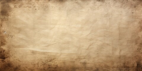 Naklejka premium Blank paper with wavy texture and brown texture in vintage style. generative AI