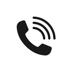 phone call icon isolated on transparent background