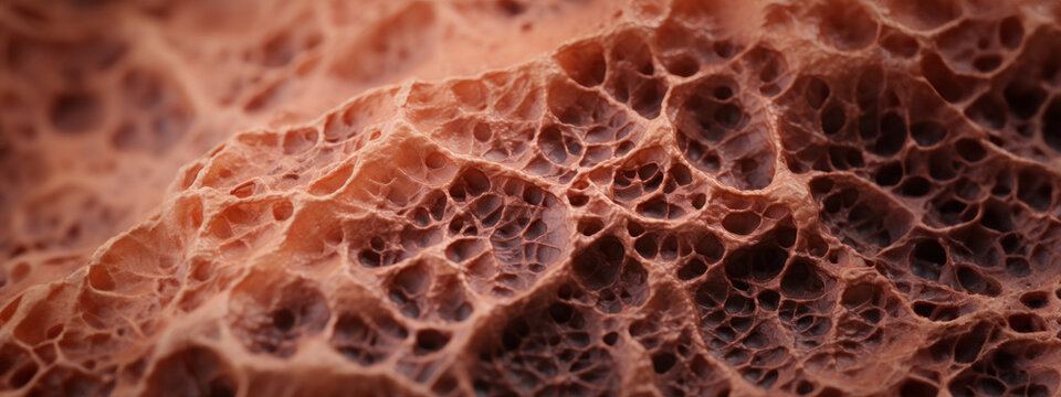 3D Illustration of a Microscopic vision of biological tissue
