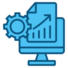 Obraz premium Data Analytics Icon Element For Design