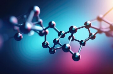 Molecular structure background. Abstract background with molecule DNA. Medical, science and technology concepts